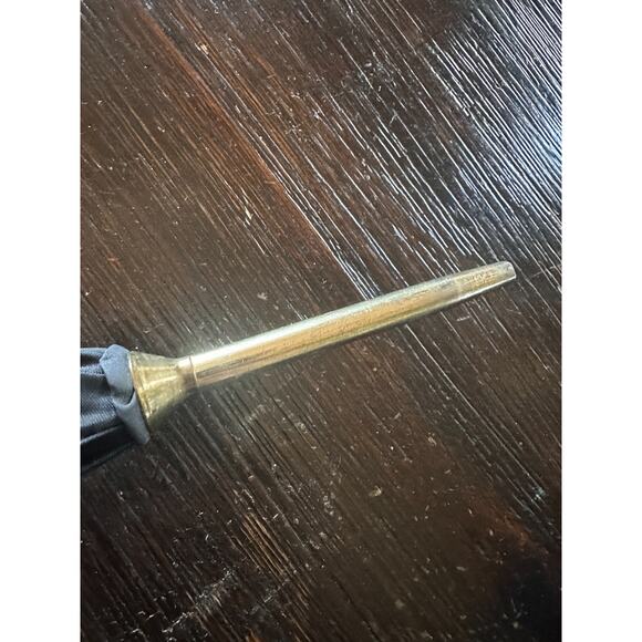 Black Vintage Schertz Umbrella Wood Handle Parasol Metal Tip Case - Picture 7 of 15